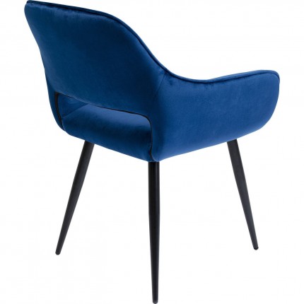 Chair with armrests San Francisco blue Kare Design