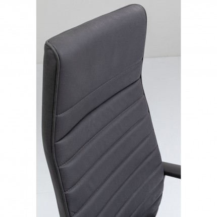 Chaise de bureau pivotante Labora haute noire Kare Design