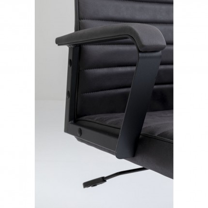 Chaise de bureau pivotante Labora haute noire Kare Design