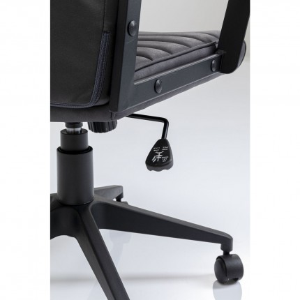 Chaise de bureau pivotante Labora haute noire Kare Design