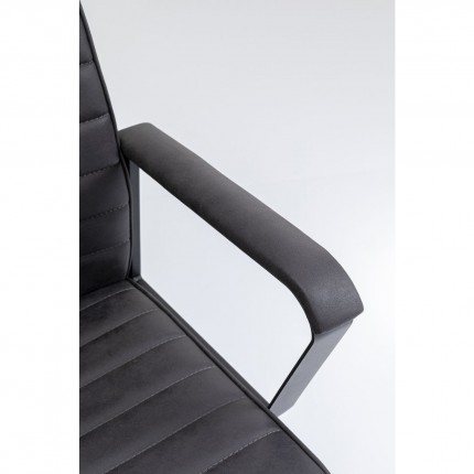 Chaise de bureau pivotante Labora haute noire Kare Design