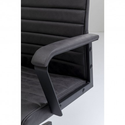 Chaise de bureau pivotante Labora haute noire Kare Design