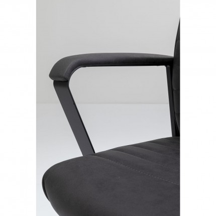 Chaise de bureau pivotante Labora haute noire Kare Design