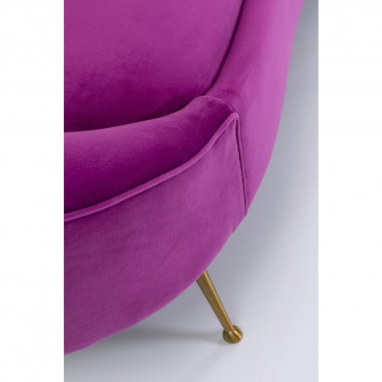 Sofa Night Fever 3-Seater velvet purple Kare Design