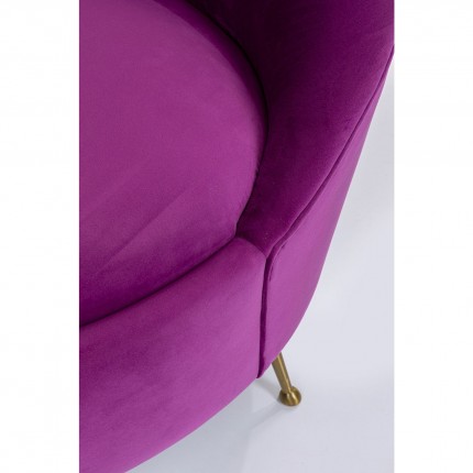 Sofa Night Fever 3-Seater velvet purple Kare Design