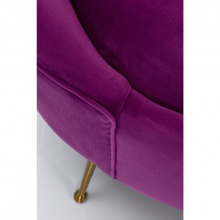 Sofa Night Fever 3-Seater velvet purple Kare Design