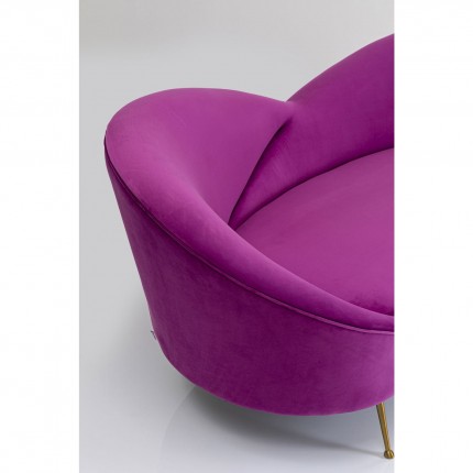 Sofa Night Fever 3-Seater velvet purple Kare Design