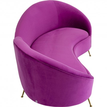 Sofa Night Fever 3-Seater velvet purple Kare Design