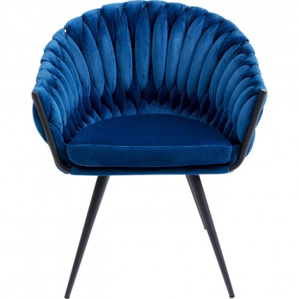 Chair with armrests Knot Blue Kare Design