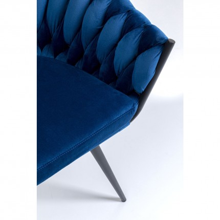 Chair with armrests Knot Blue Kare Design