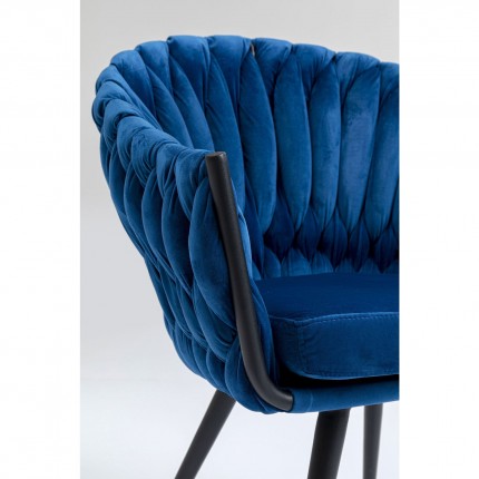 Chair with armrests Knot Blue Kare Design