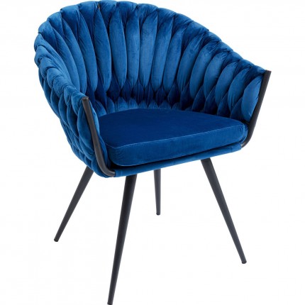 Chair with armrests Knot Blue Kare Design