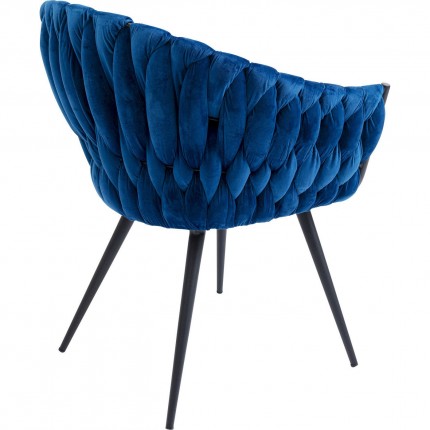 Chair with armrests Knot Blue Kare Design