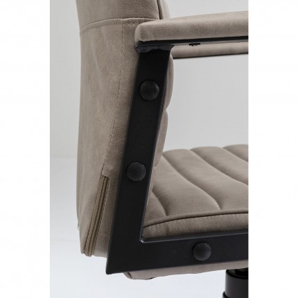 Swivel Office Chair Labora High taupe Kare Design