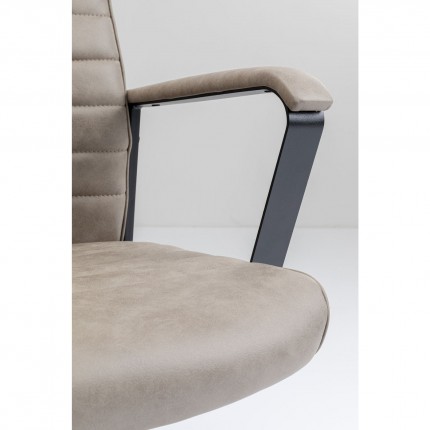 Chaise de bureau pivotante Labora haute taupe Kare Design