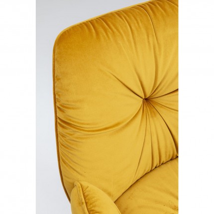 Chair with armrests Mila Yellow Kare Design