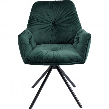 Chair with armrests Mila Green Kare Design