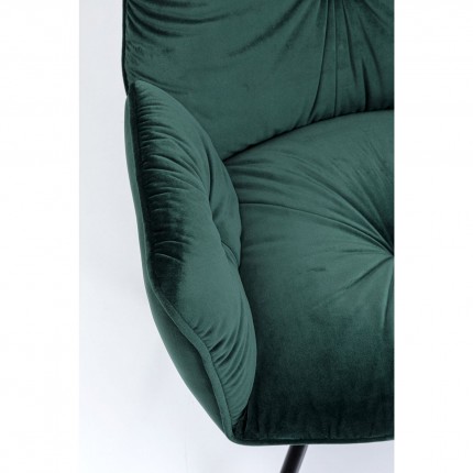 Chair with armrests Mila Green Kare Design