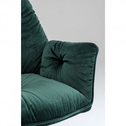 Chair with armrests Mila Green Kare Design