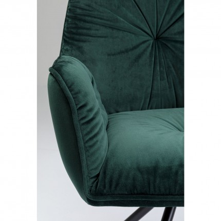 Chair with armrests Mila Green Kare Design