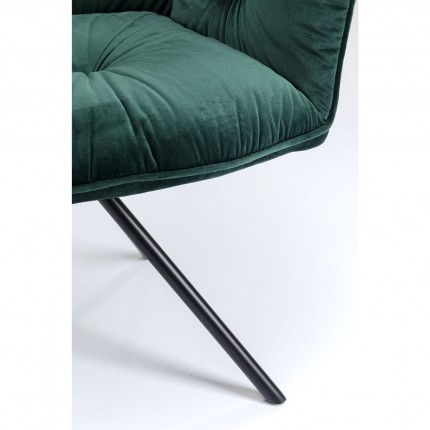 Chair with armrests Mila Green Kare Design