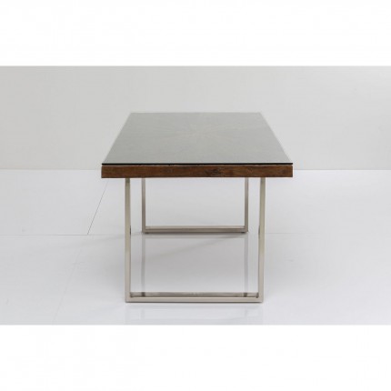 Table Conley 180x90cm pieds chromés Kare Design