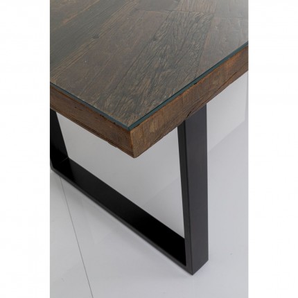 Table Conley 180x90cm pieds noirs Kare Design