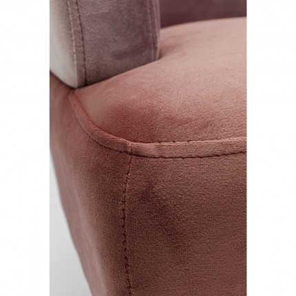 Sofa Sandwich 2-Seater Velvet Pink Kare Design