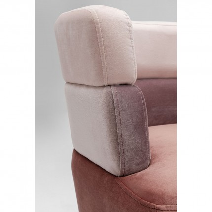 Sofa Sandwich 2-Seater Velvet Pink Kare Design