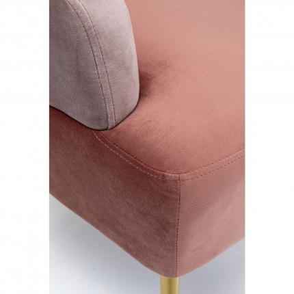 Armchair Sandwich velvet pink Kare Design