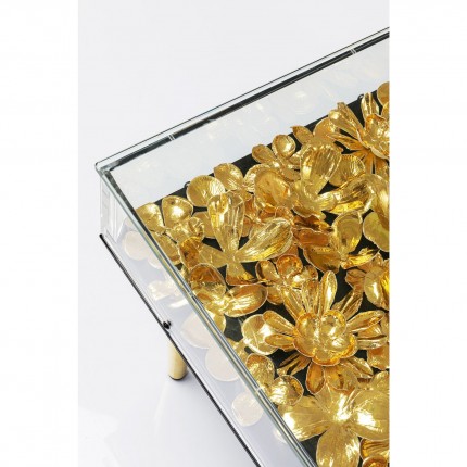 Coffee Table Gold Flowers 120x60cm Kare Design