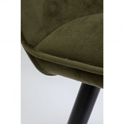 Chair with armrests San Francisco Dark Green Kare Design