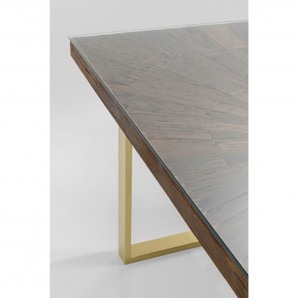 Table Conley 180x90cm pieds laiton Kare Design