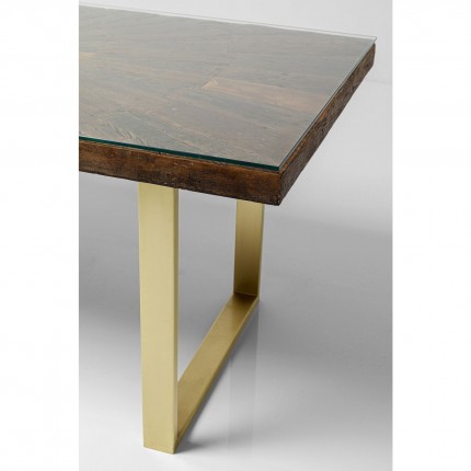 Table Conley 180x90cm brass Kare Design