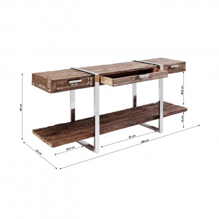 Console Rustico 180x46cm Kare Design