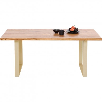 Table Jackie 160x80cm chêne laiton Kare Design