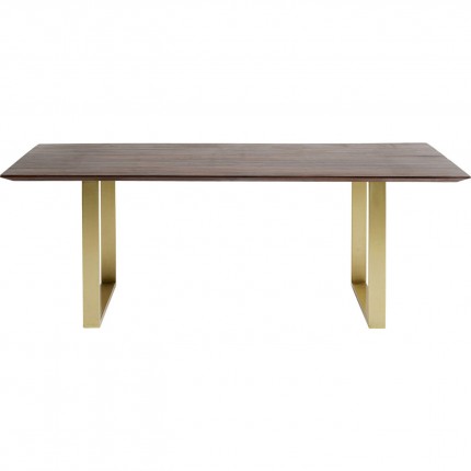 Table Symphony 180x90cm noyer laiton Kare Design