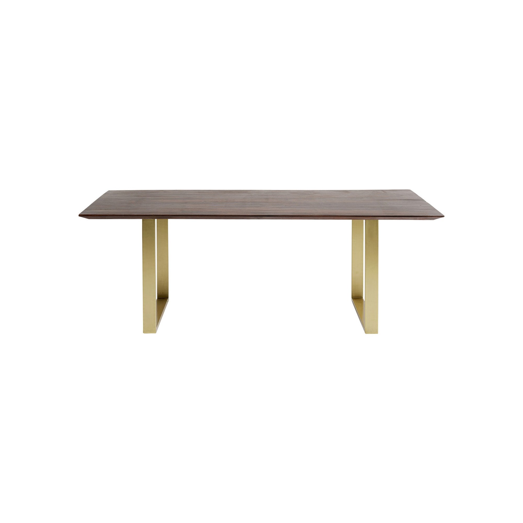 Table Symphony noyer laiton 180x90cm Kare Design