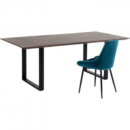 Table Symphony 180x90cm noyer noire Kare Design