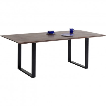 Table Symphony 180x90cm noyer noire Kare Design