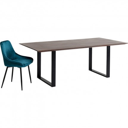 Table Symphony 180x90cm noyer noire Kare Design