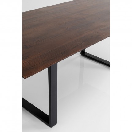 Table Symphony 200x100cm walnut black Kare Design