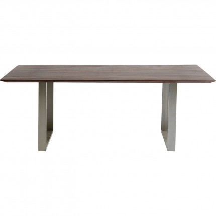 Table Symphony 200x100cm walnut chrome Kare Design