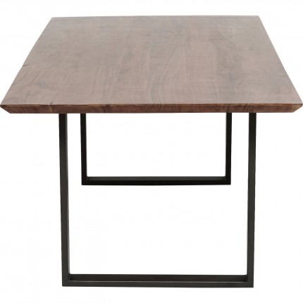 Table Symphony 200x100cm noyer acier Kare Design