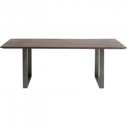 Table Symphony 200x100cm noyer acier Kare Design