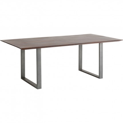 Table Symphony 200x100cm noyer acier Kare Design