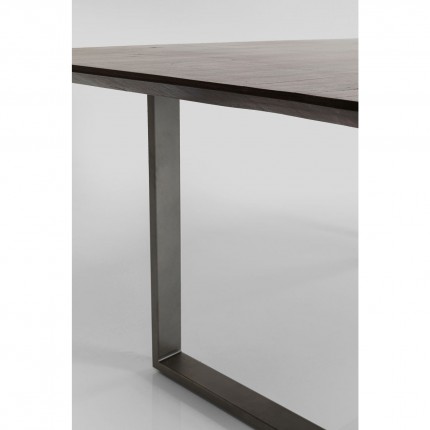 Table Symphony 160x80cm noyer acier Kare Design