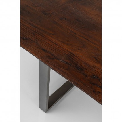 Table Symphony noyer acier 160x80cm Kare Design