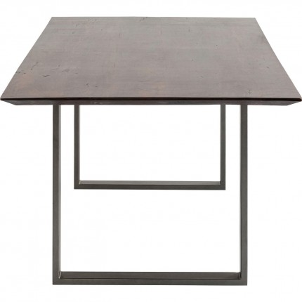 Table Symphony 160x80cm noyer acier Kare Design