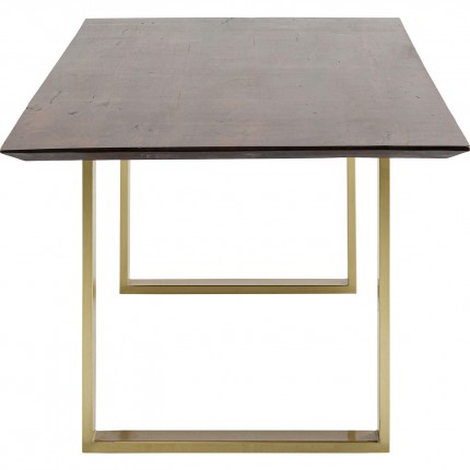 Table Symphony 200x100cm noyer laiton Kare Design